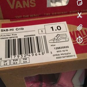 Baby girl soft bottom Vans